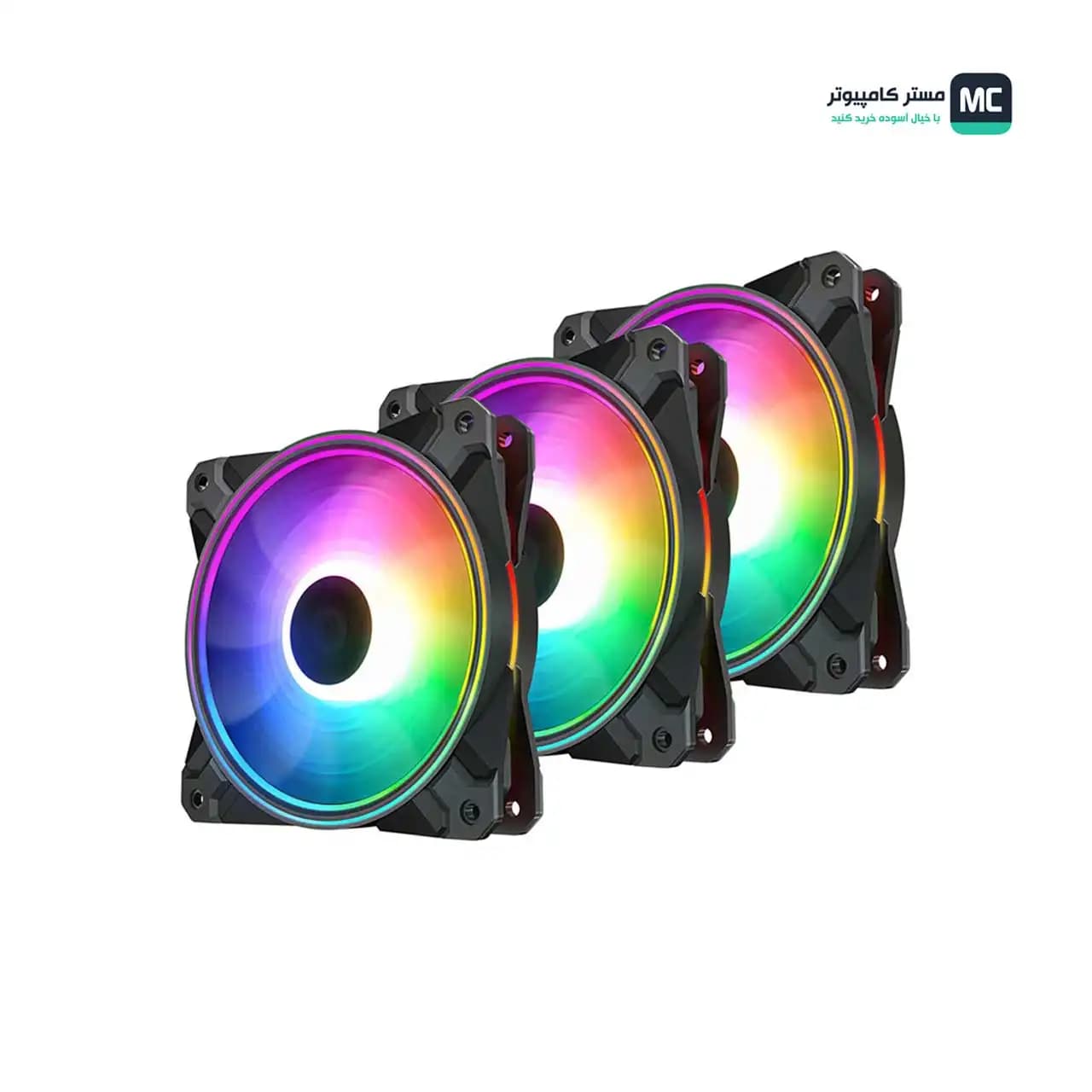 فن کیس دیپ کول مدل CF120 PLUS RGB سه عددی