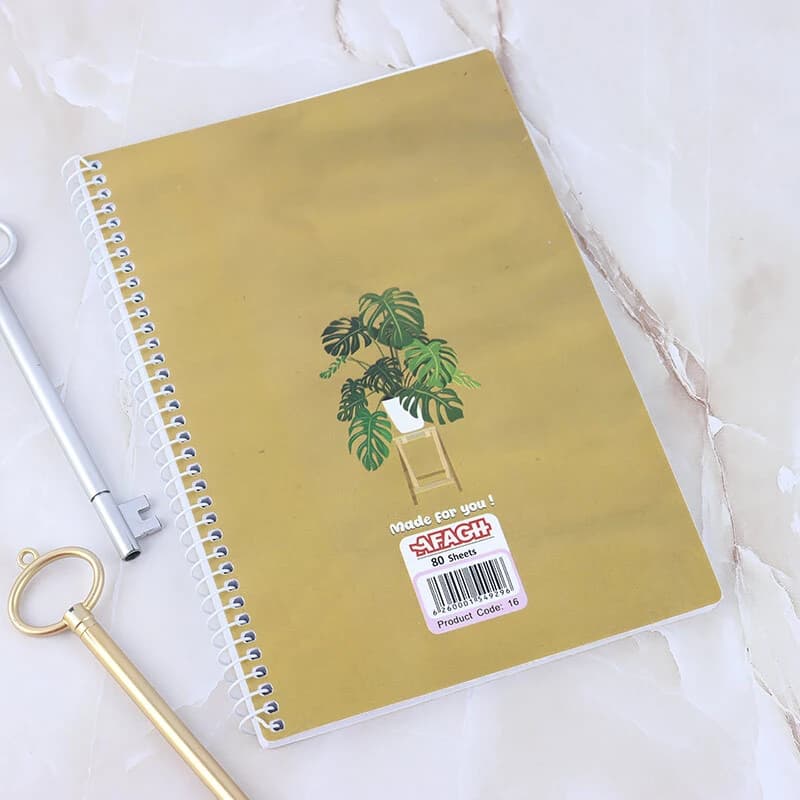 دفتر سیمی 80 برگ طرح کلاسیک آفاق کد 16 — تصویر ۴