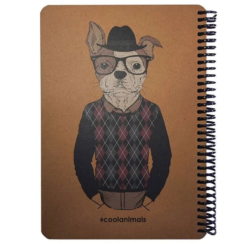 دفتر سیمی 80 برگ طرح Coolanimals دات نوت — تصویر ۲