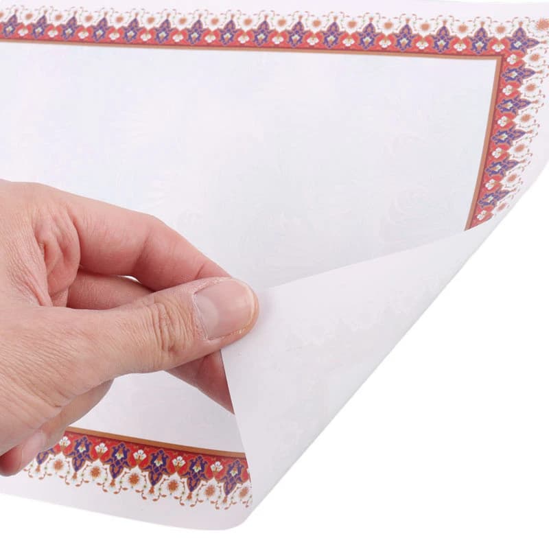 کاغذ A4 تذهیب طرح دار بسته 100 عددی — تصویر ۵