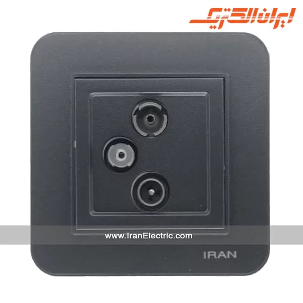 پریز آنتن TV-SAT-RD ارس زغال سنگی — تصویر ۲
