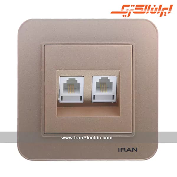 سوکت تلفن دوتایی ارس بژ — تصویر ۲