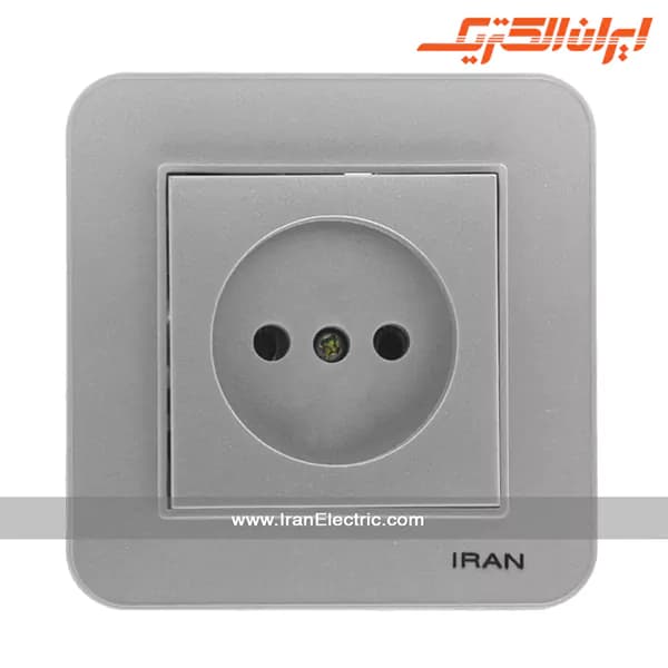 پریز برق ساده ارس نقره ای — تصویر ۲
