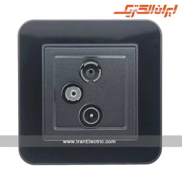 پریز آنتن TV-SAT-RD ارس زغال سنگی زه مشکی — تصویر ۲