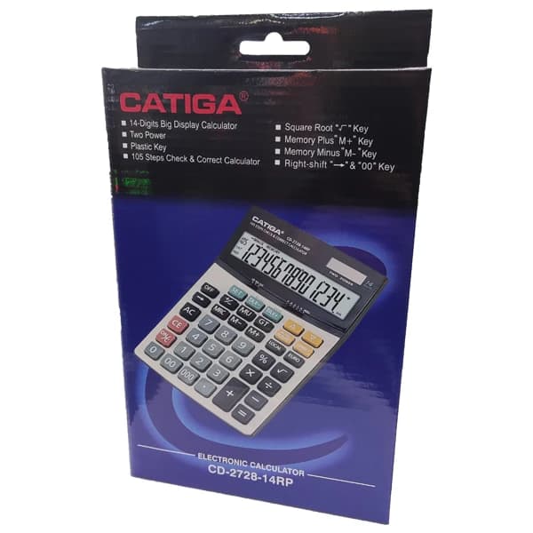 ماشین حساب کاتیگا مدل CD-2728-14RP — تصویر ۲