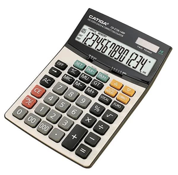 ماشین حساب کاتیگا مدل CD-2728-14RP — تصویر ۳