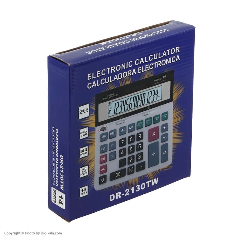 ماشین حساب مدل DR-2130TW — تصویر ۷