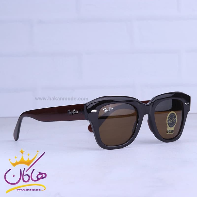 عینک آفتابی زنانه ری بن فریم ویفرر قهوه ای RB 2186N/3 — تصویر ۴