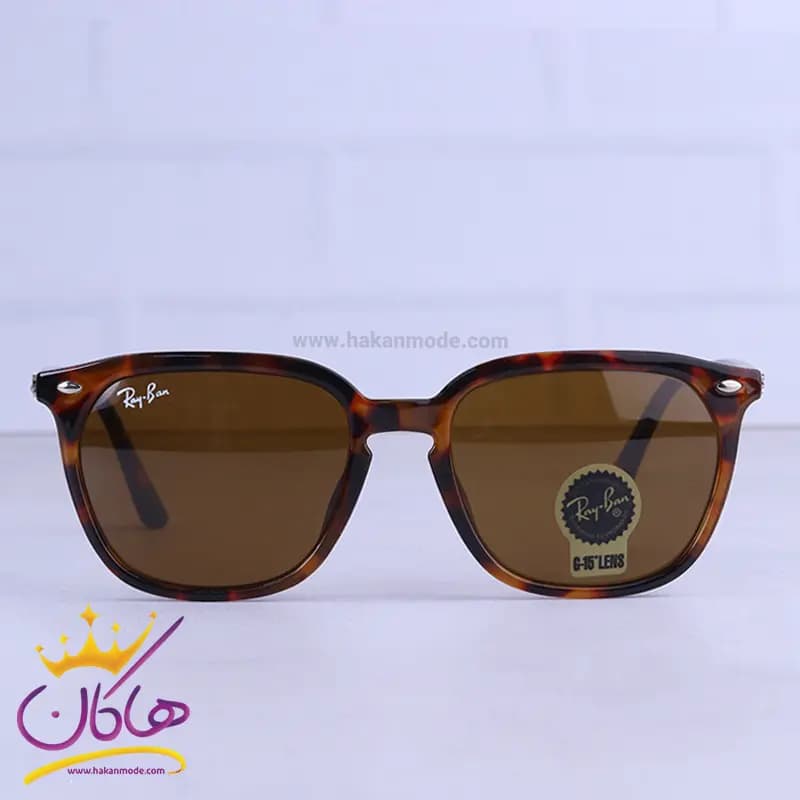 عینک آفتابی زنانه ری بن فریم مربع شیشه ای RB 4362F/1 — تصویر ۵