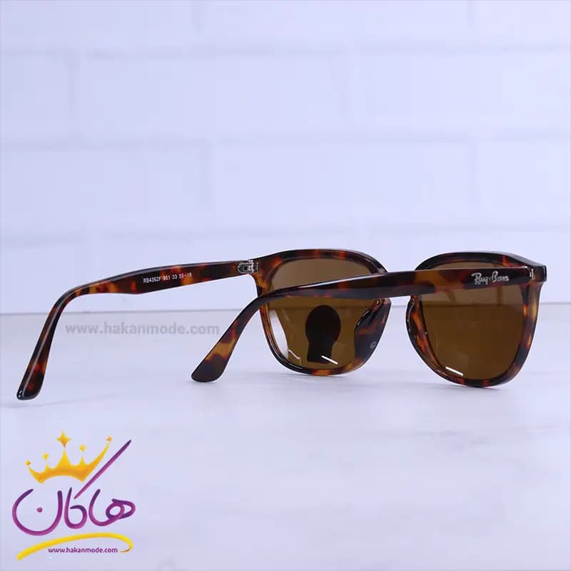 عینک آفتابی زنانه ری بن فریم مربع شیشه ای RB 4362F/1 — تصویر ۷