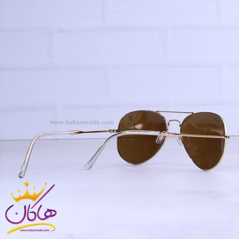 عینک آفتابی ری بن فراری مردانه طلایی 23001/3 — تصویر ۳