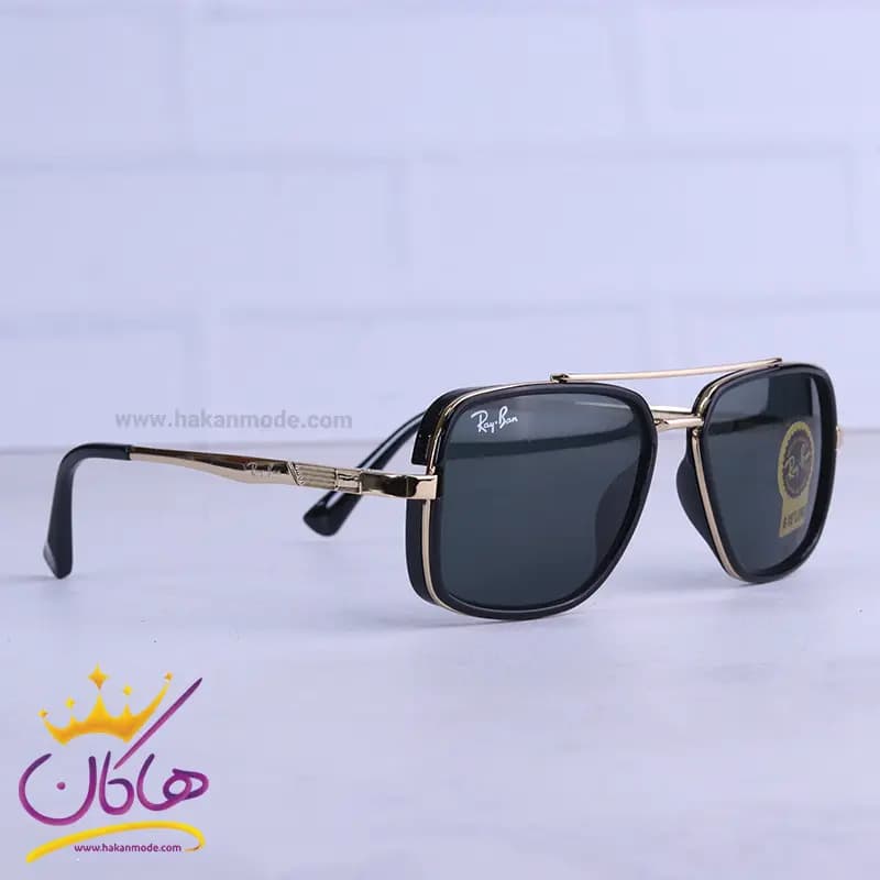 عینک آفتابی ری بن مردانه مشکی طلایی RB 5658/1 — تصویر ۴