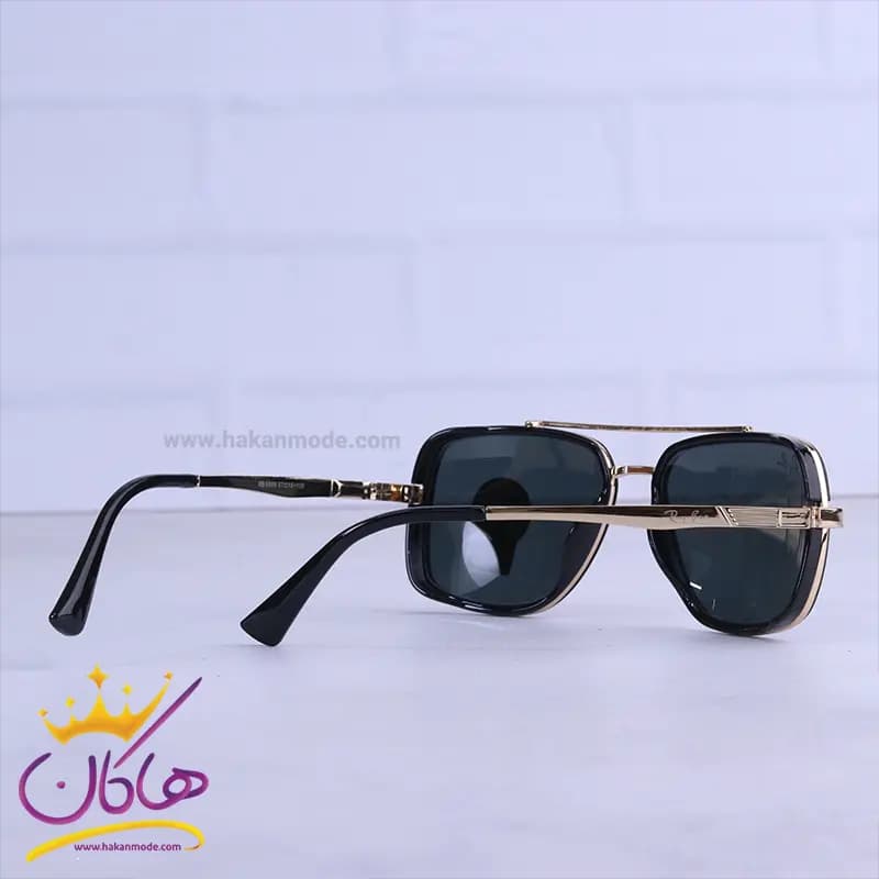 عینک آفتابی ری بن مردانه مشکی طلایی RB 5658/1 — تصویر ۳
