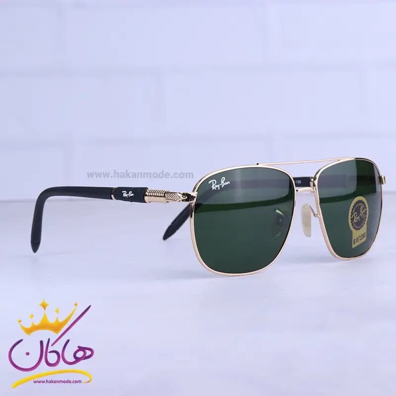 عینک آفتابی ری بن مردانه طلایی خلبانی RB 5701/2 — تصویر ۴