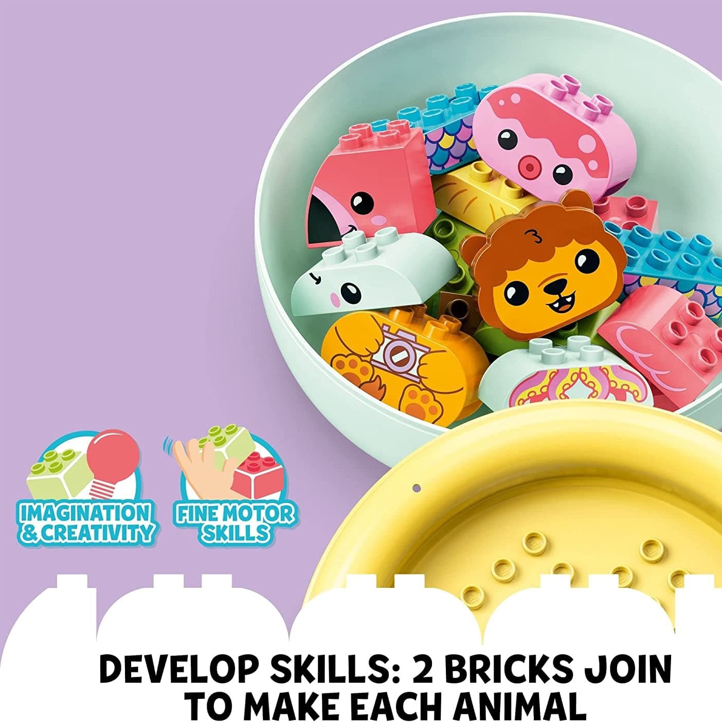 لگو سری Duplo مدل Bath Time Fun Floating Animal Island کد 10966 — تصویر ۸