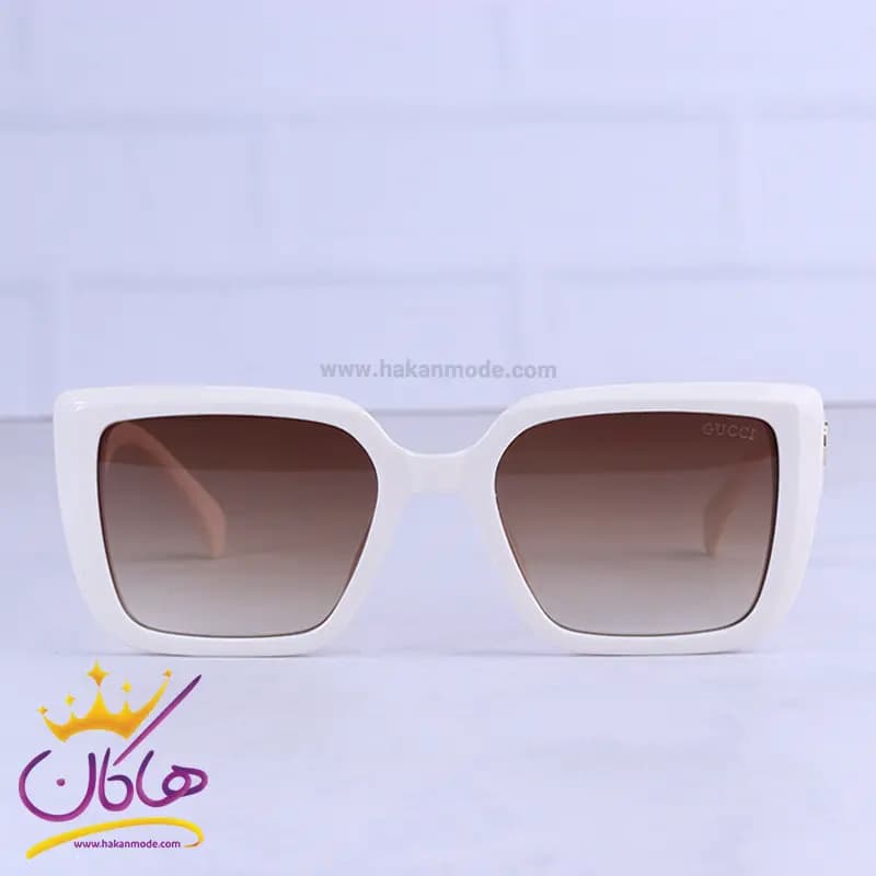 عینک آفتابی گوچی زنانه فریم مربع سفید 9920/5