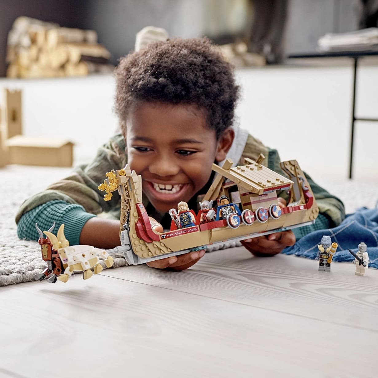 لگو مدل لگو کشتی وایکینگ ثور lego Viking Boat Thor 76208 — تصویر ۴