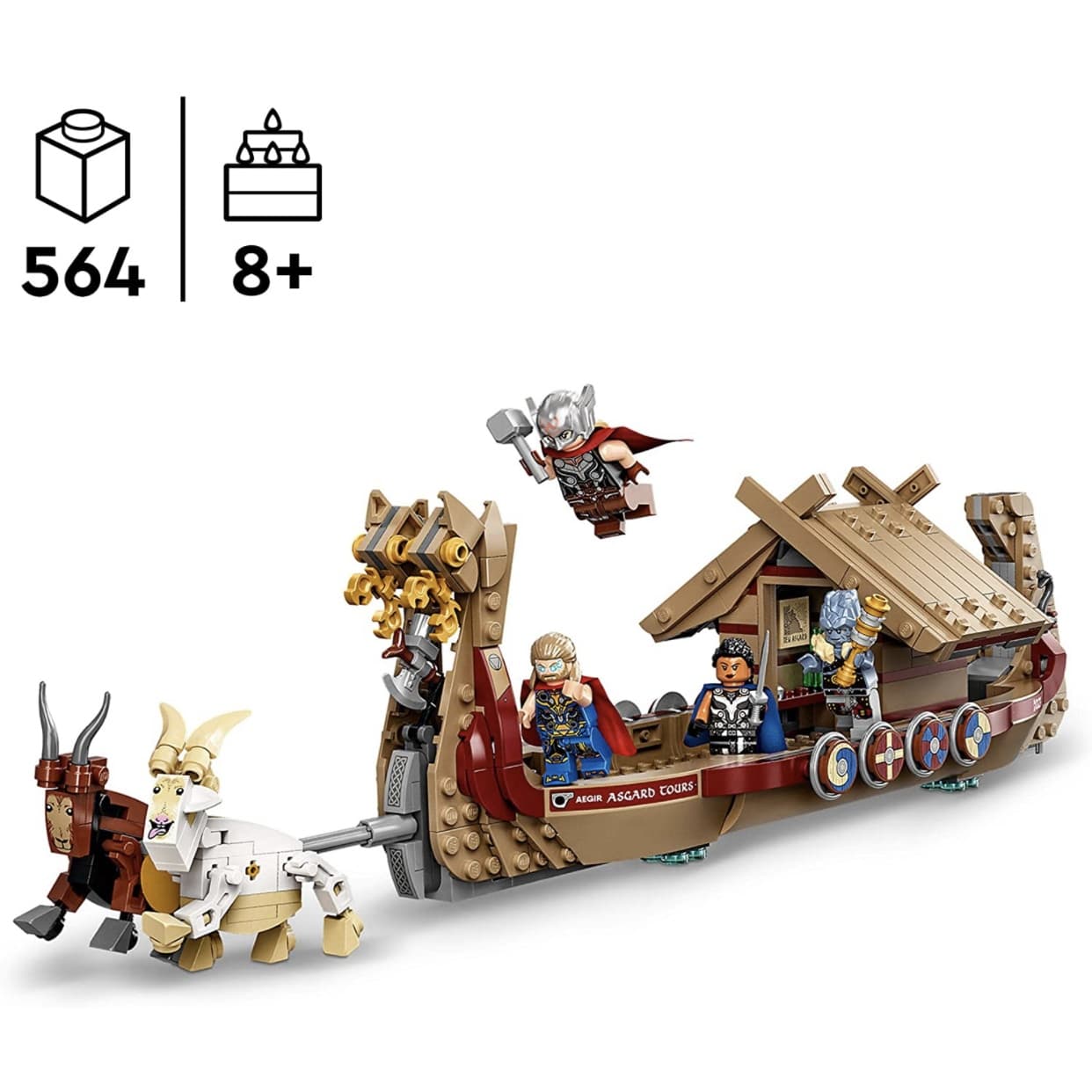 لگو مدل لگو کشتی وایکینگ ثور lego Viking Boat Thor 76208 — تصویر ۷