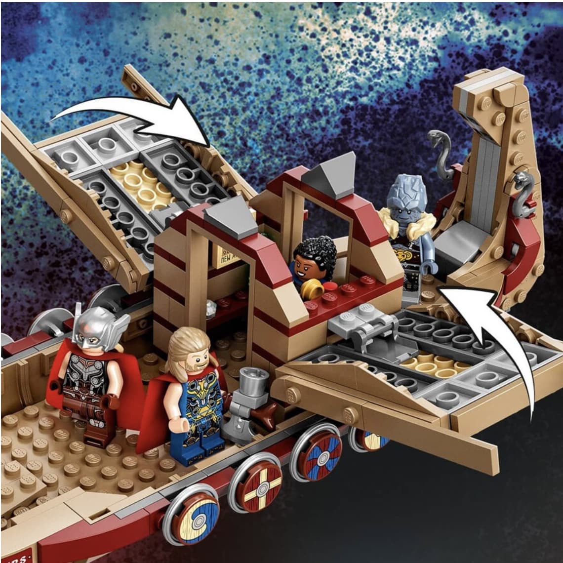 لگو مدل لگو کشتی وایکینگ ثور lego Viking Boat Thor 76208 — تصویر ۲