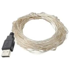 ريسه سيمي مفتولي USB (10M) مهتابي