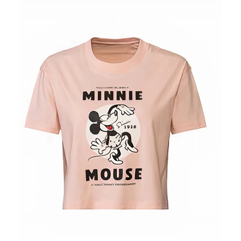 کراپ تیشرت آستین کوتاه زنانه دیزنی مدل minnie — تصویر ۸