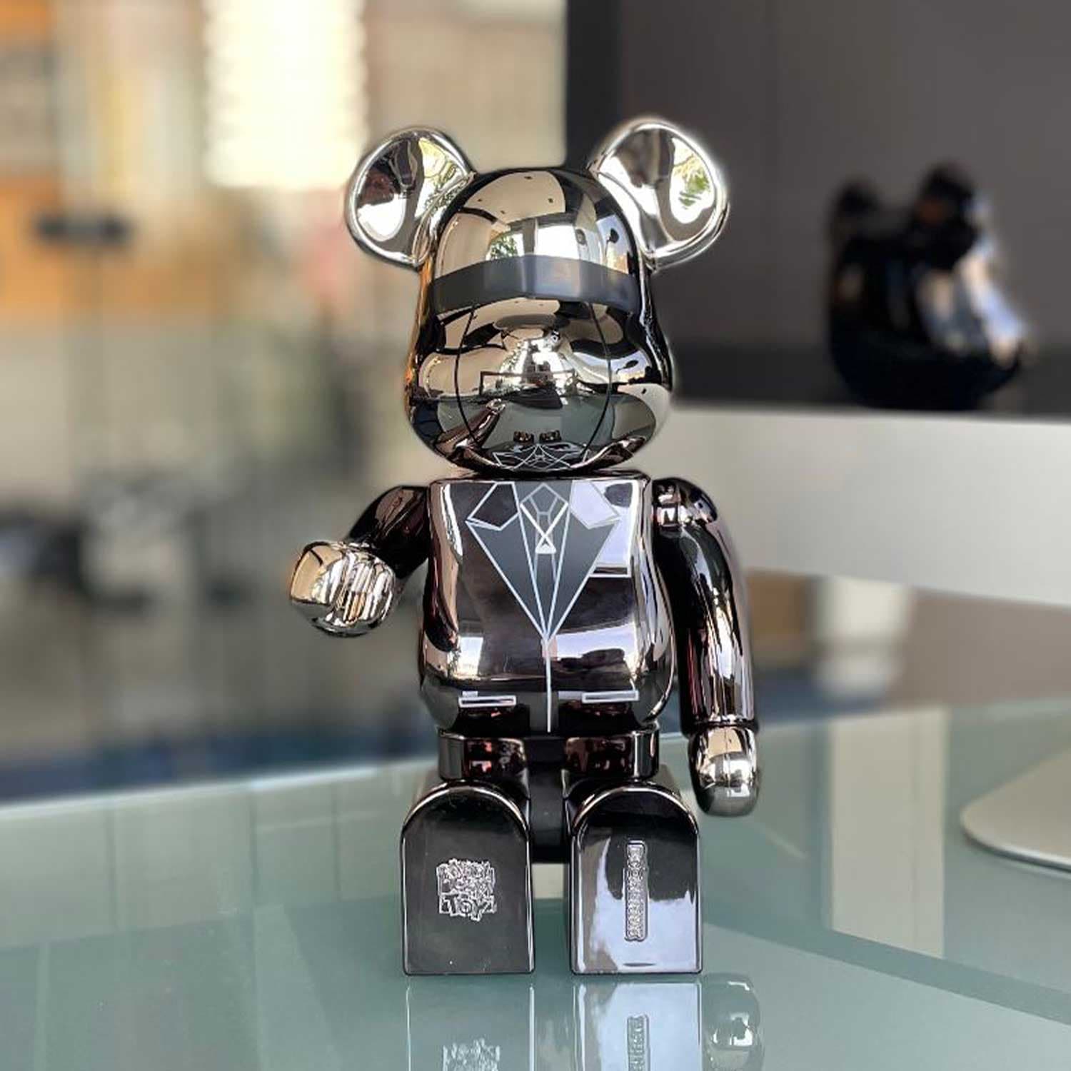 فیگور مدل Bearbrick daft punk silver — تصویر ۶