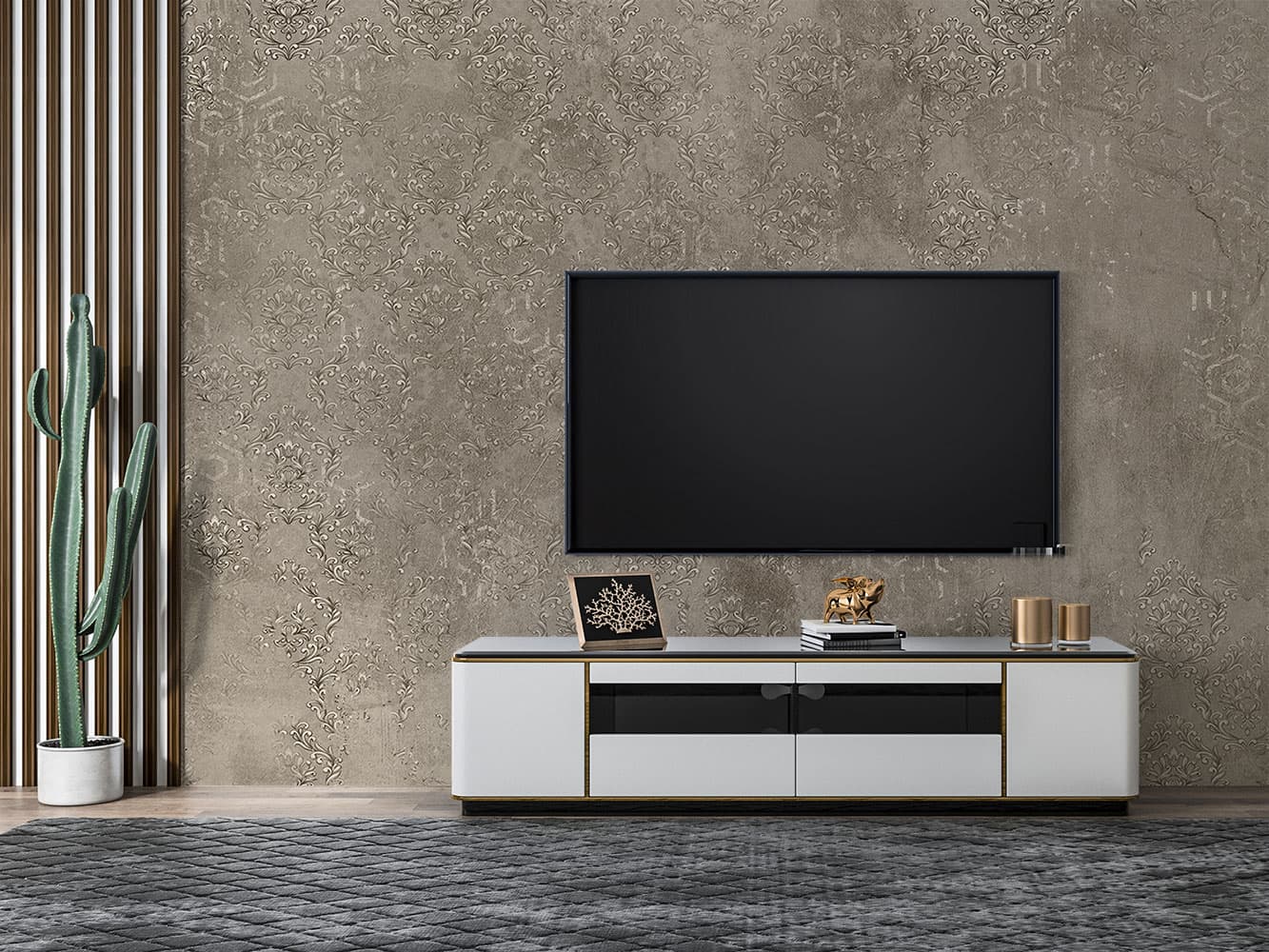 کاغذ دیواری پتینه داماس لاکچری M10073100 — تصویر ۳