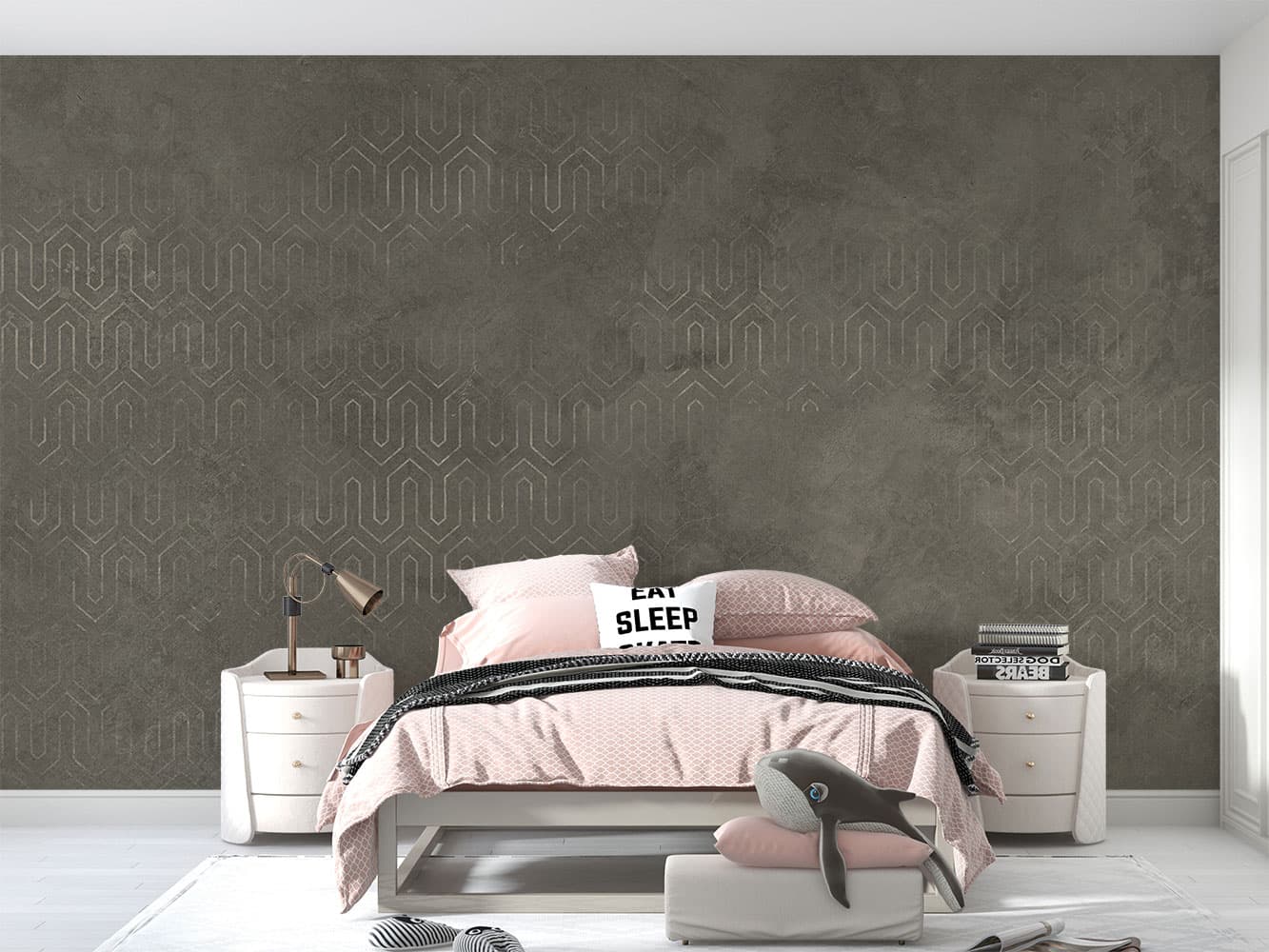 کاغذ دیواری کلاسیک هندسی M10072140 — تصویر ۳
