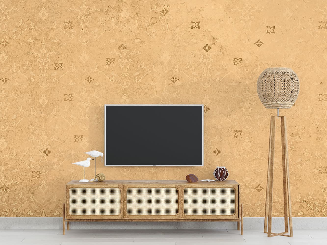 کاغذ دیواری گل داماسک M10072040