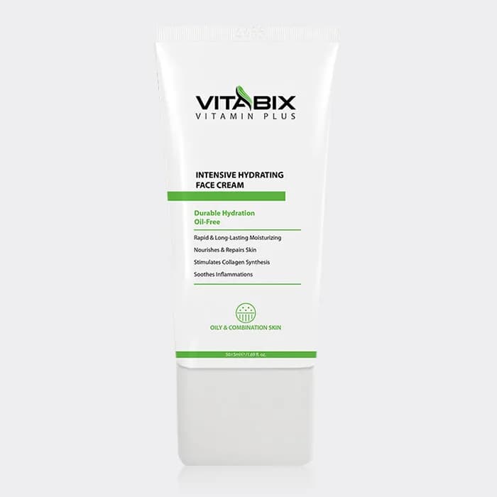 کرم آبرسان ویتامینه پوست چرب ویتابیکس Vitabix Vitamin Plus Hydrating Oil Free Face Cream 50ml