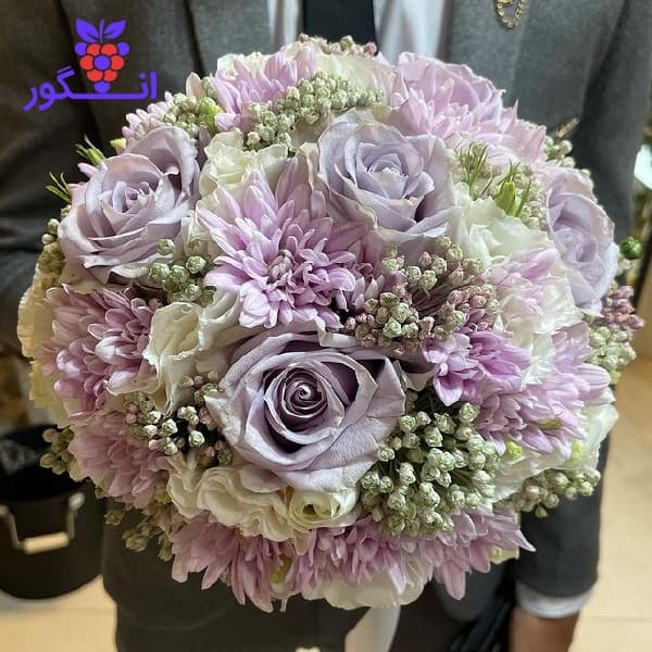 دسته گل عقد و عروسی با رنگ خاص