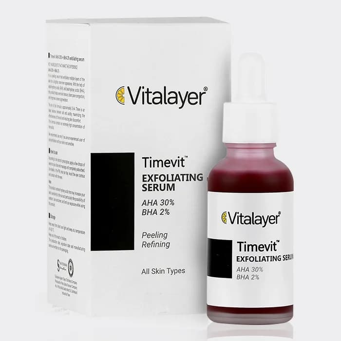 سرم لایه بردار قوی تایم ویت ویتالیر Vitalayer Timevit Exfoliating Serum 30ml — تصویر ۲