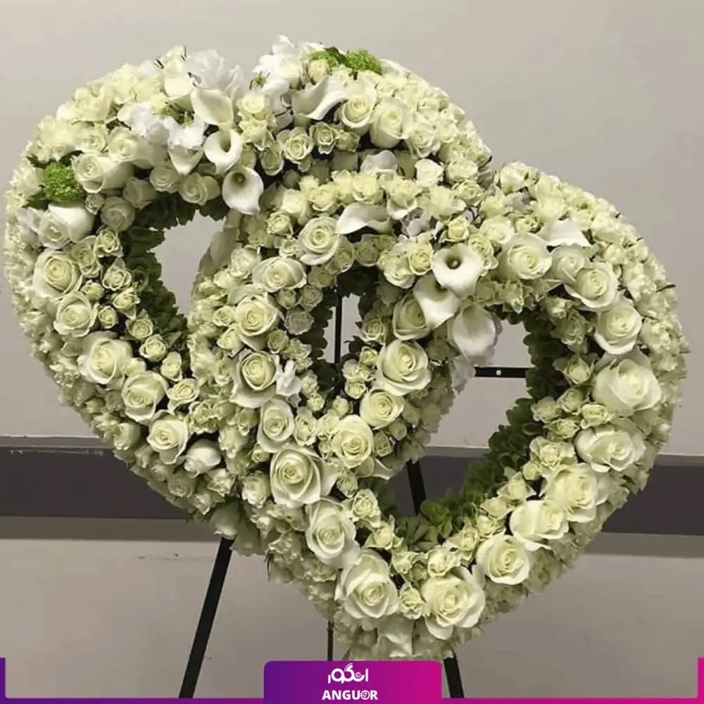 پایه گل با طرح قلب