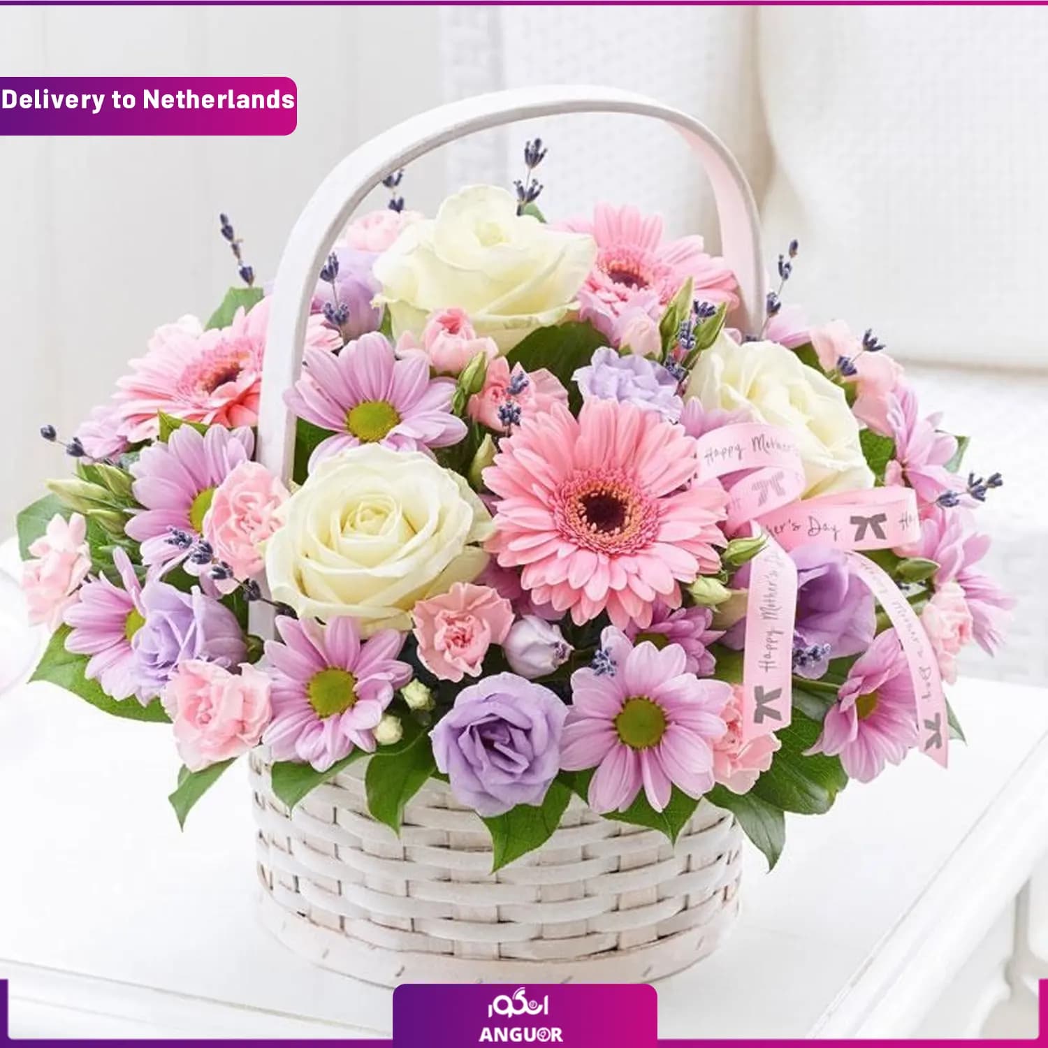 سبد گل زیبا (ارسال گل به هلند)