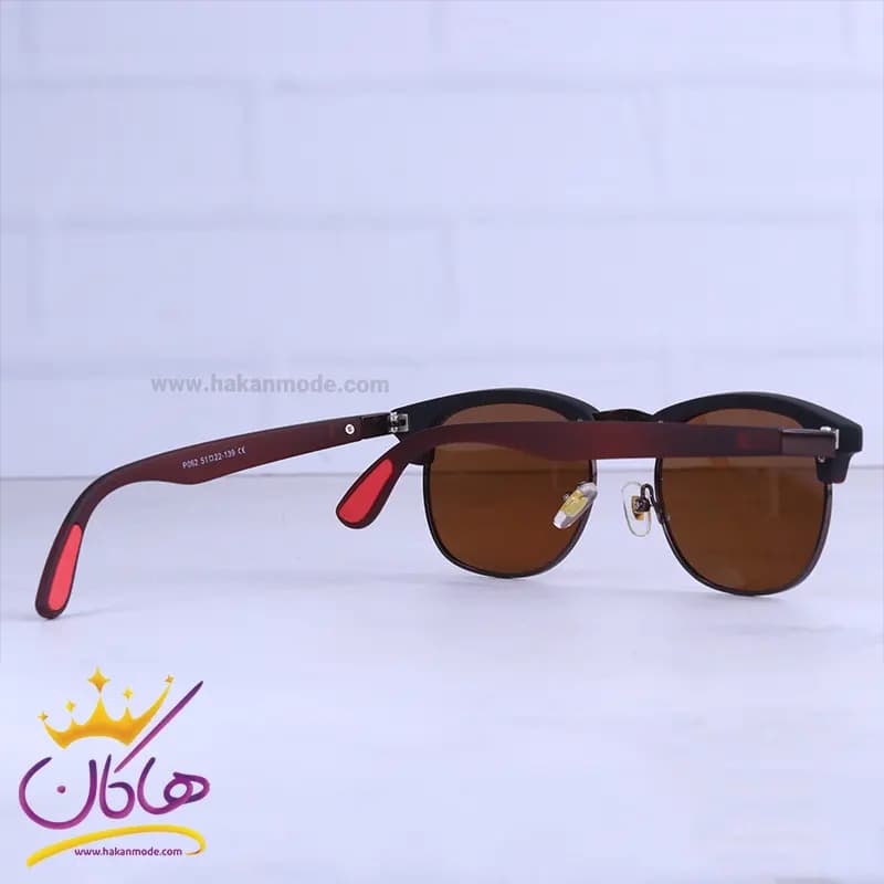 عینک آفتابی زنانه ماتریکس قهوه ای مدل کلاب مستر P 062/2 — تصویر ۳