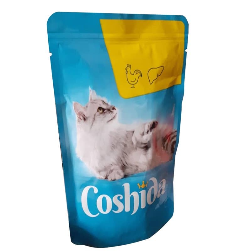 پوچ گربه کوشیدا طعم مرغ و جگر 100 گرم