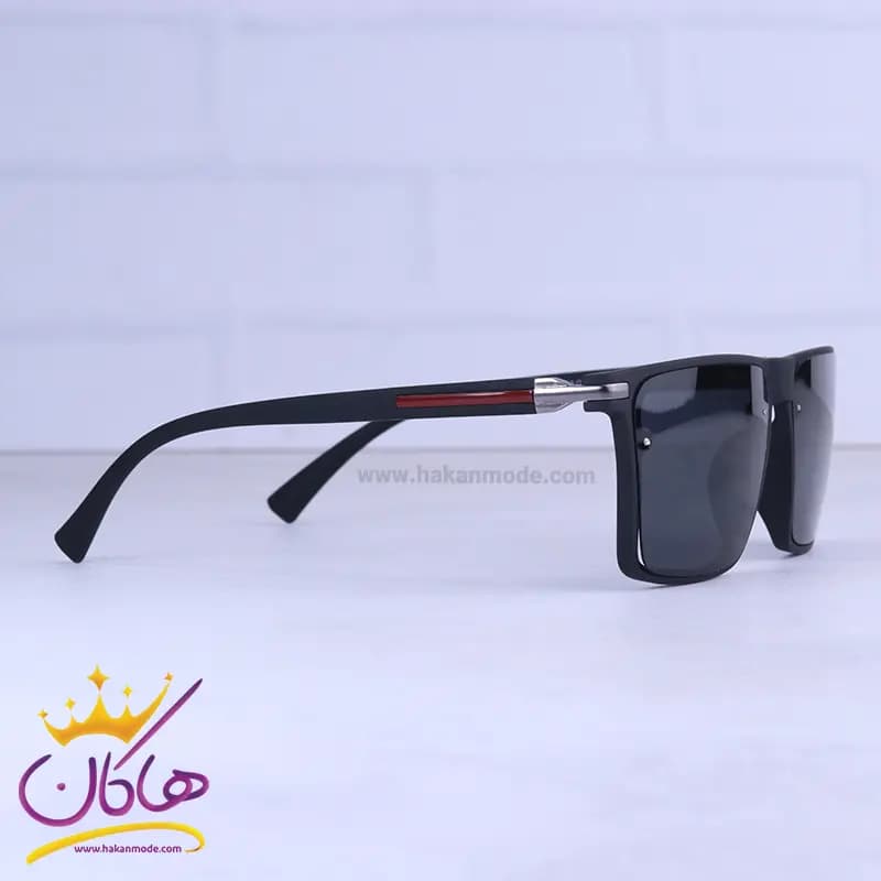 عینک آفتابی ماتریکس مردانه فریم مربع مشکی P 5307/1 — تصویر ۴