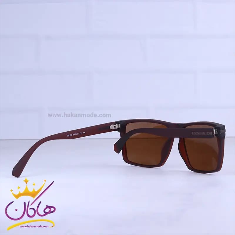 عینک آفتابی ماتریکس مردانه فریم مربع قهوه ای p 5383/2 — تصویر ۴