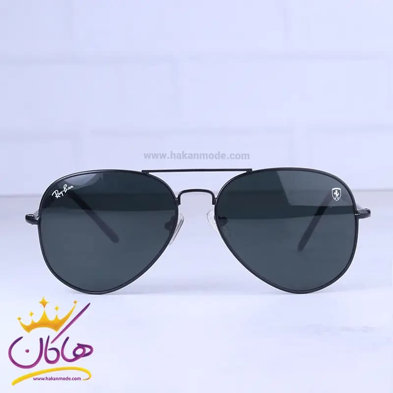 عینک آفتابی ری بن فراری مردانه تمام مشکی 23001/2