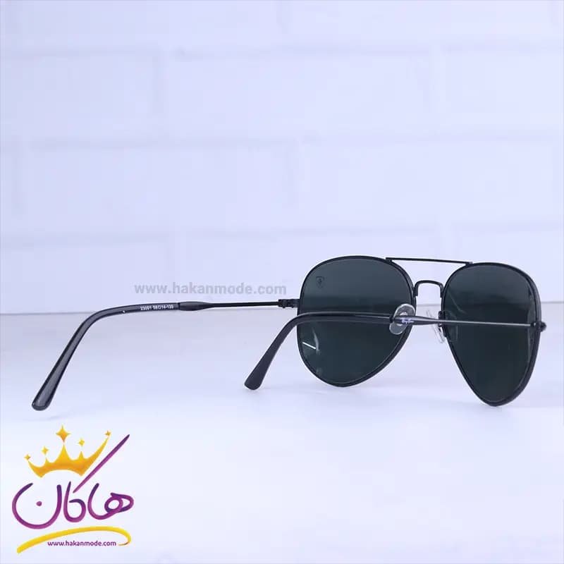 عینک آفتابی ری بن فراری مردانه تمام مشکی 23001/2 — تصویر ۳