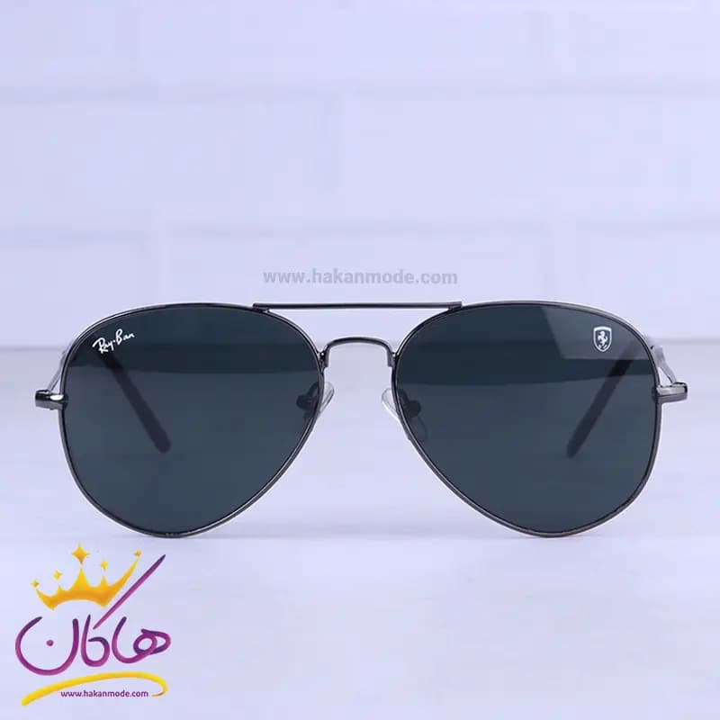 عینک آفتابی ری بن فراری مردانه فریم خلبانی مشکی 23001/1
