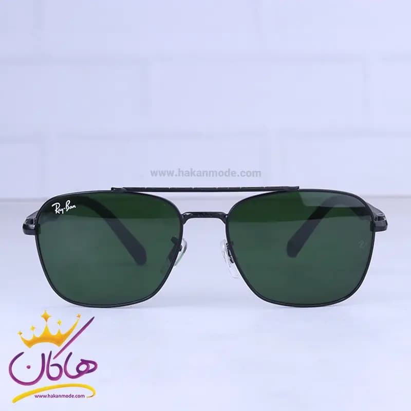 عینک آفتابی مردانه ری بن مشکی شیشه سبز RB 5712/3