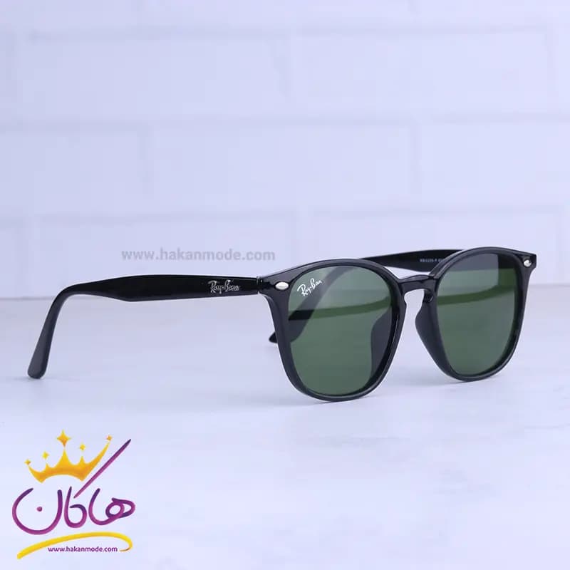 عینک آفتابی مردانه ری بن فریم ویفرر شیشه سبز RB 4258-F/1 — تصویر ۴