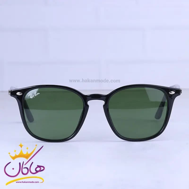 عینک آفتابی مردانه ری بن فریم ویفرر شیشه سبز RB 4258-F/1