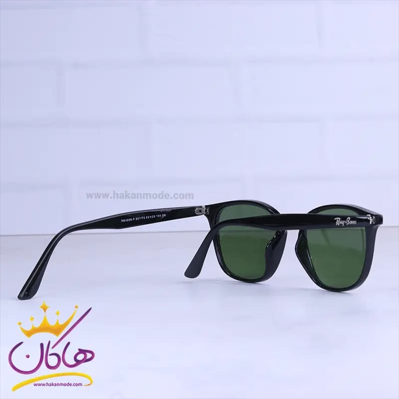 عینک آفتابی مردانه ری بن فریم ویفرر شیشه سبز RB 4258-F/1 — تصویر ۳