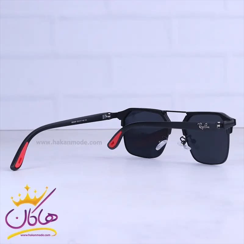 عینک آفتابی ری بن فراری مردانه فریم مشکی مربع RB 3697/1 — تصویر ۳