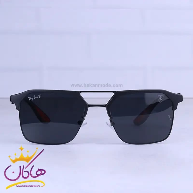 عینک آفتابی ری بن فراری مردانه فریم مشکی مربع RB 3697/1