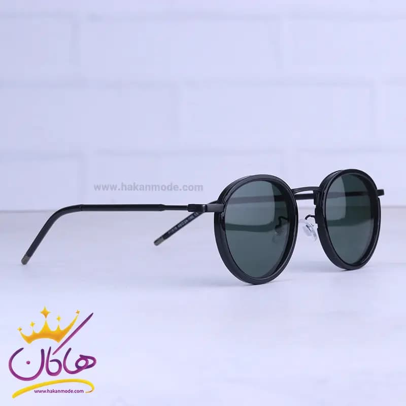 عینک آفتابی ماتریکس مردانه فریم گرد شیشه سبز P 1916/1 — تصویر ۴