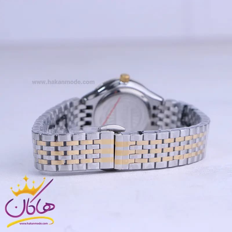 ساعت مچی سیتیزن زنانه فلزی نقره ای طلایی صفحه مشکی 3325/4 — تصویر ۳
