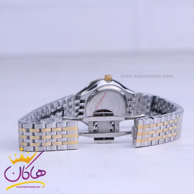 ساعت مچی سیتیزن زنانه فلزی نقره ای طلایی صفحه مشکی 3325/4 — تصویر ۲